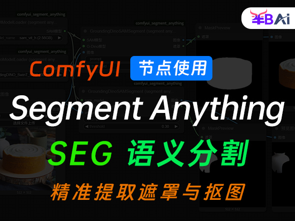 Segment Anything语义分割遮罩与抠图节点